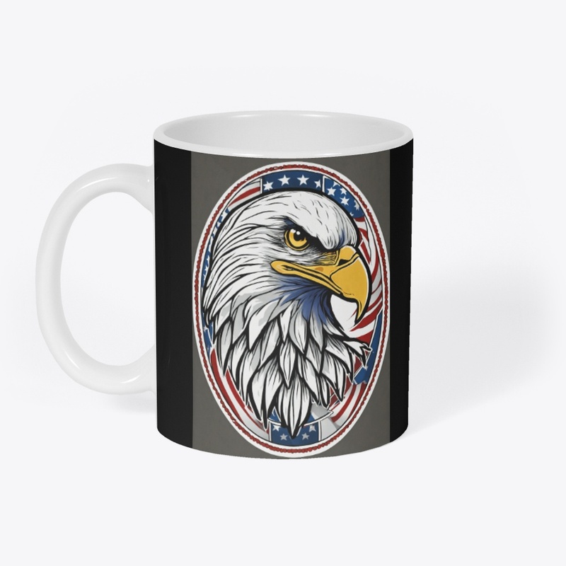 American Patriot Oval Sticker - 