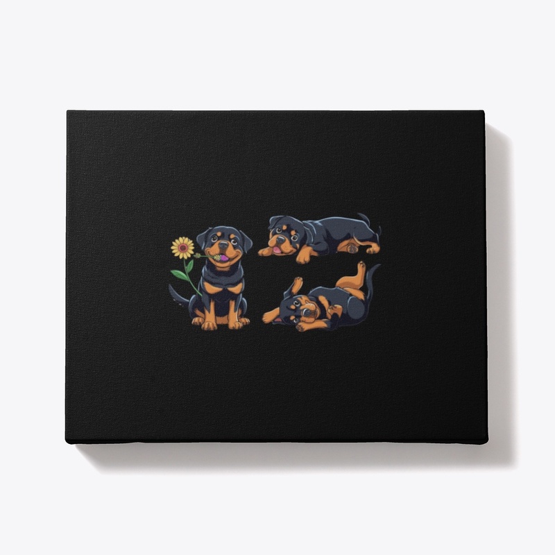"Big Head, Bigger Heart" Rottie Cartoons