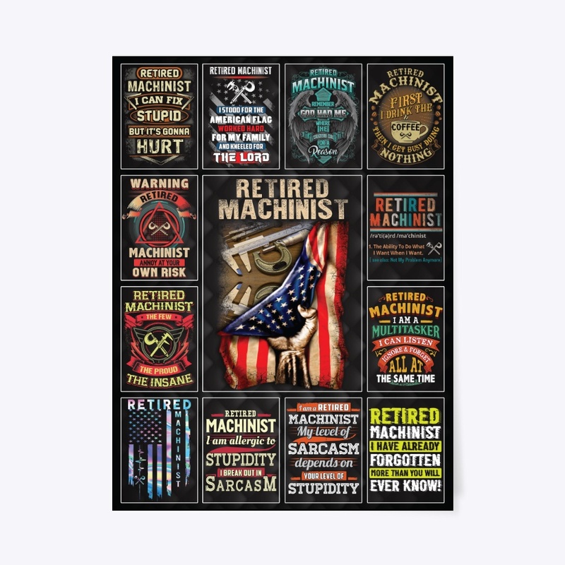 Retired Machinist Collage