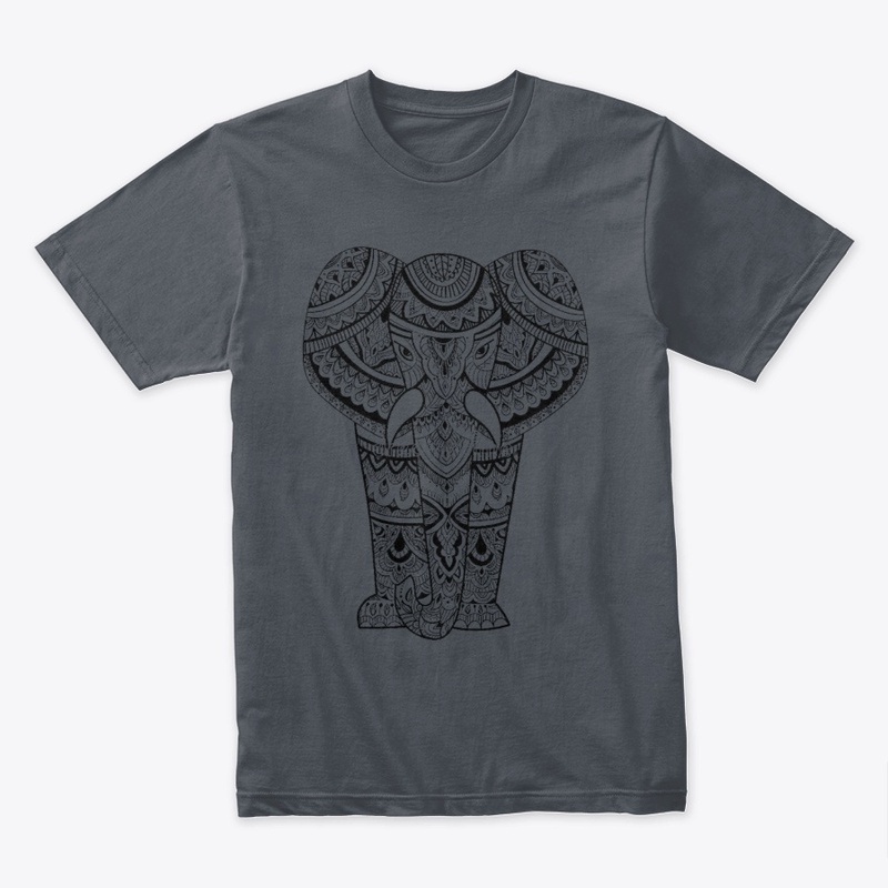 Eliphant's pattern art classic Tee