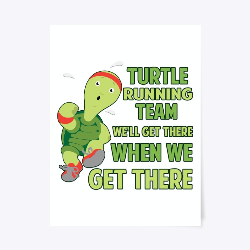 Turtle Running Team Funny Gift