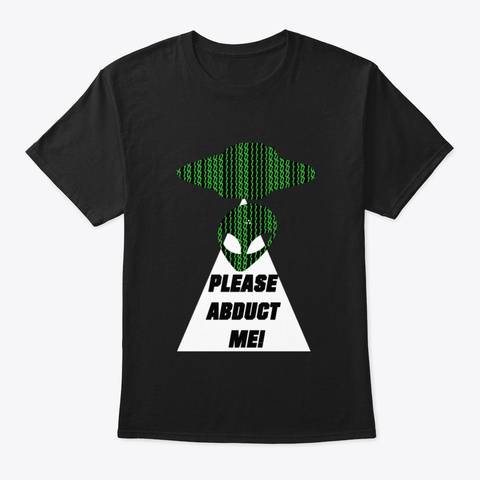 Alien Hpnwo Black T-Shirt Front