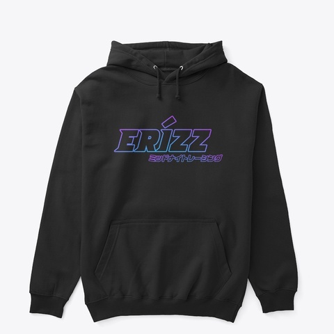 Classic Hoodie New Erizz Design Black T-Shirt Front