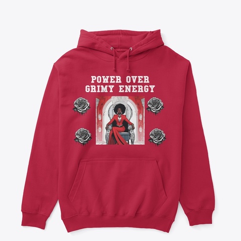 Power Over Grimy Energy Red T-Shirt Front