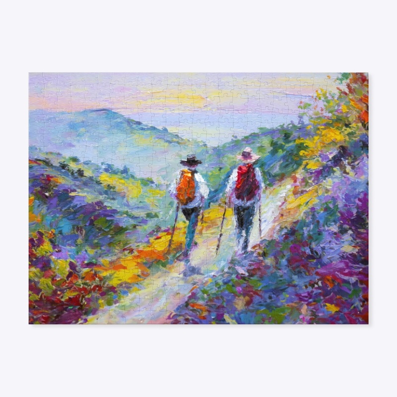 Hiking in the Blue Ridge Mountains Art