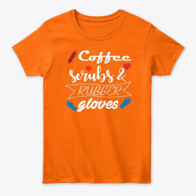 coffee scrubs and rubber gloves