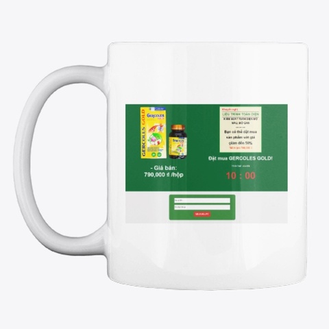 Gercoles Gold Vietnam White T-Shirt Front