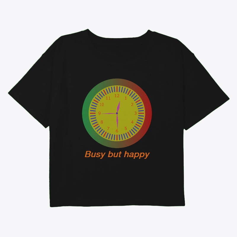 Colorful Clock Time Motivational T-Shirt