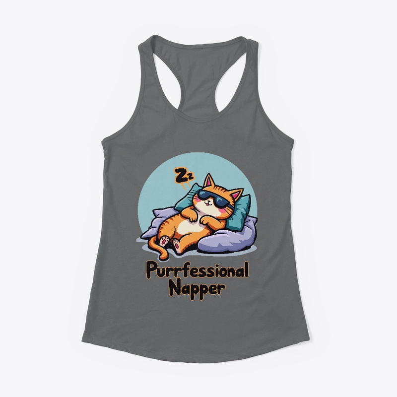 Purrfessional Napper- Funny Cat