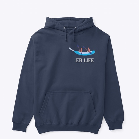 Cooter Canoe Navy Maglietta Front