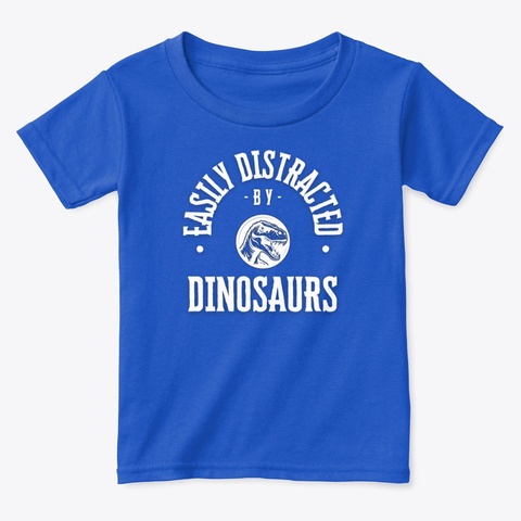 Dinosaur Distraction Royal  Camiseta Front