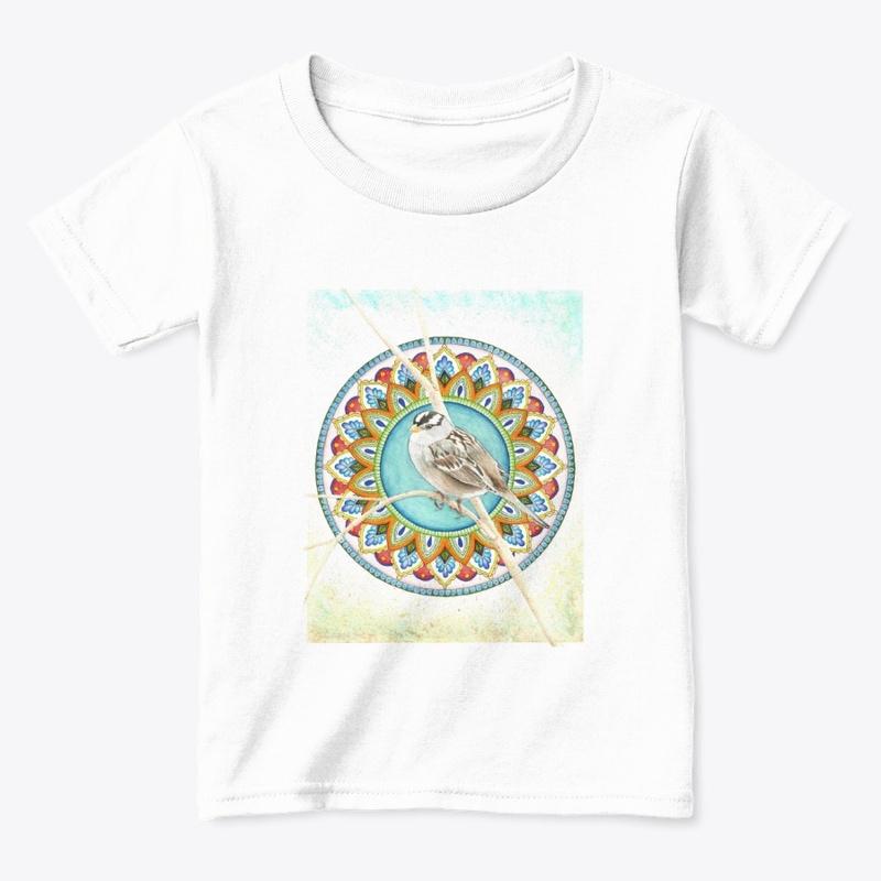 Bird Mandala - White-crowned Sparrow