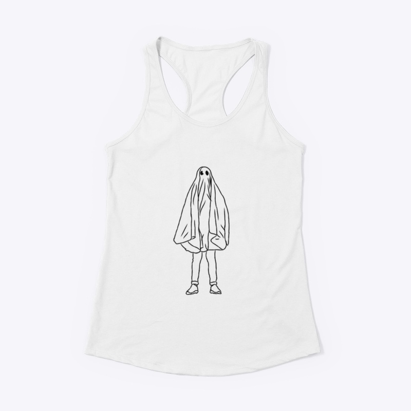 Large Icon Ghostie Black on White