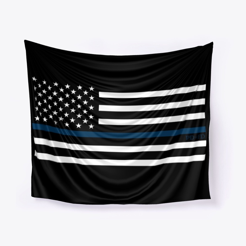 Horizontal Blue Line Flag