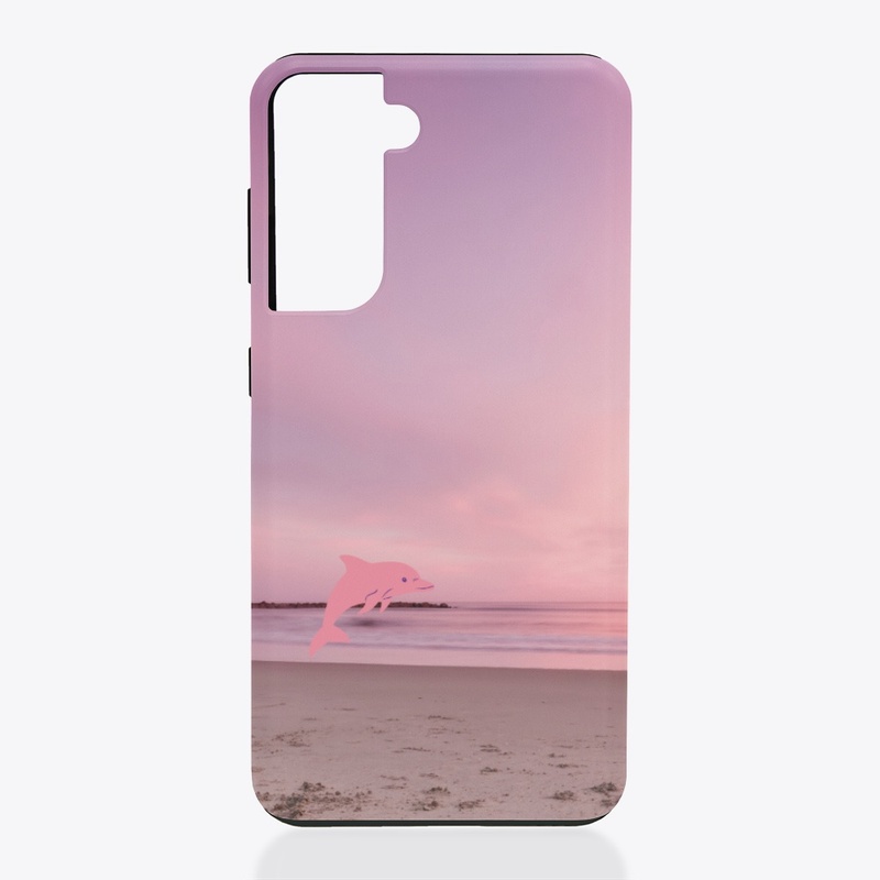 dolphin in the sunset