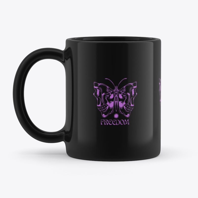 Freedom Black Mug