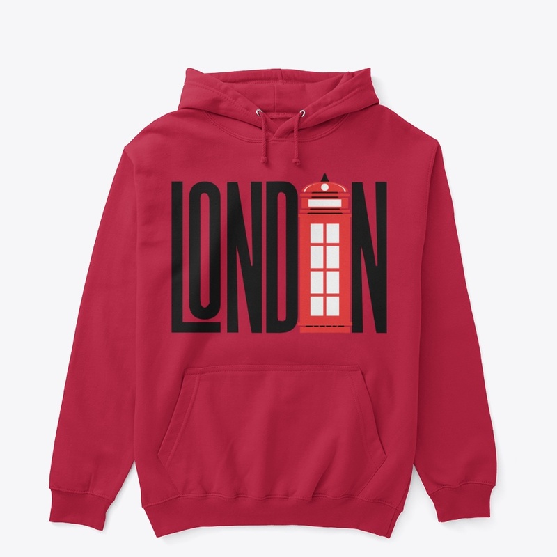 London-w/telephone booth-Hoodie