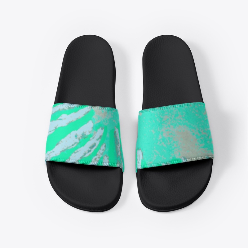 Aqua Mint Tides Abstract