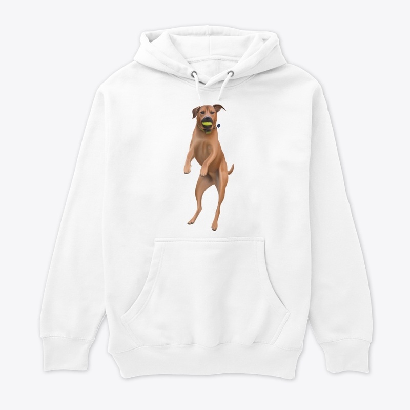 Jumping Dog with Ball