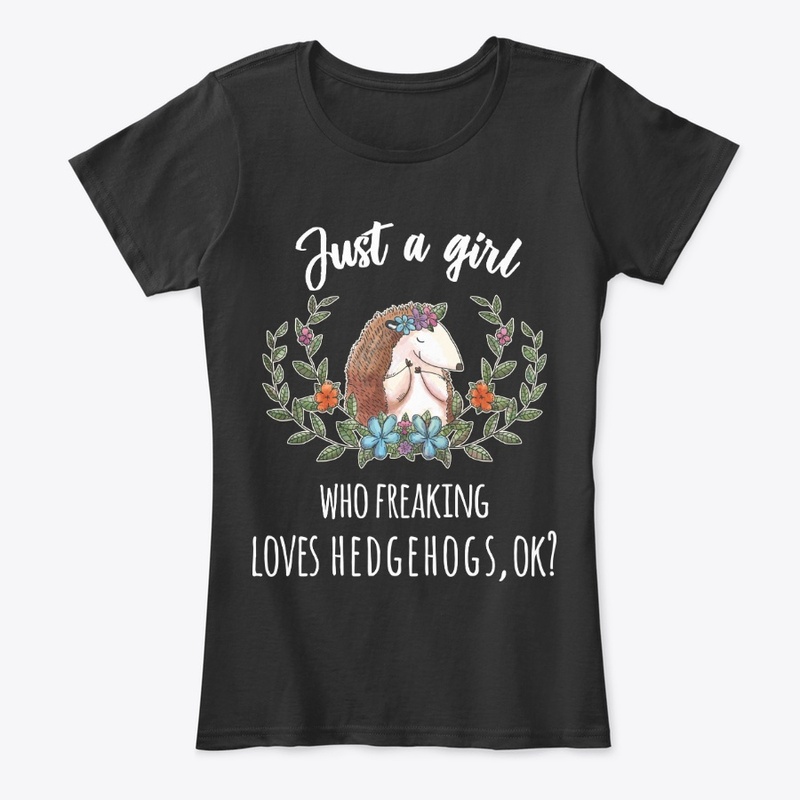 Girl Freaking Loves Hedgehogs Boho Style