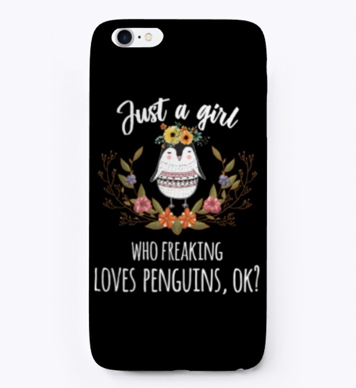 Girl Freaking Loves Penguins Boho Style