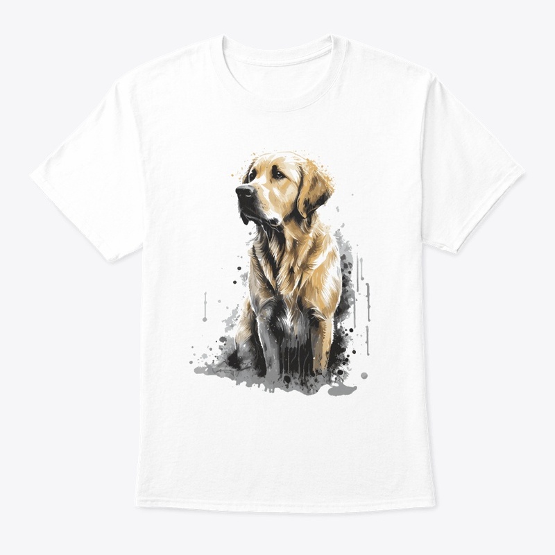 dog golden stily splash