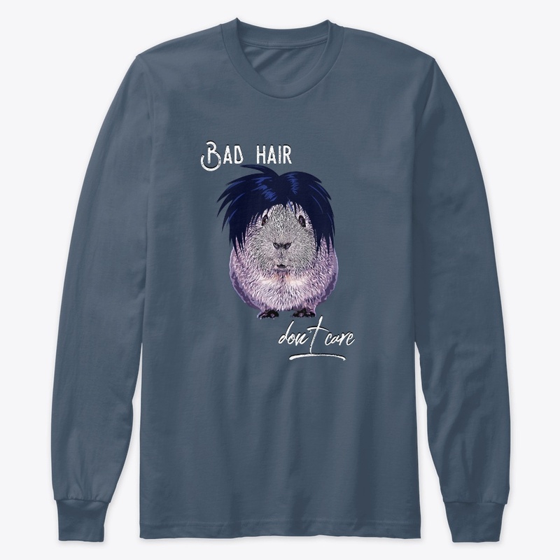 Guinea Pig Bad Hair Day Emo Funny