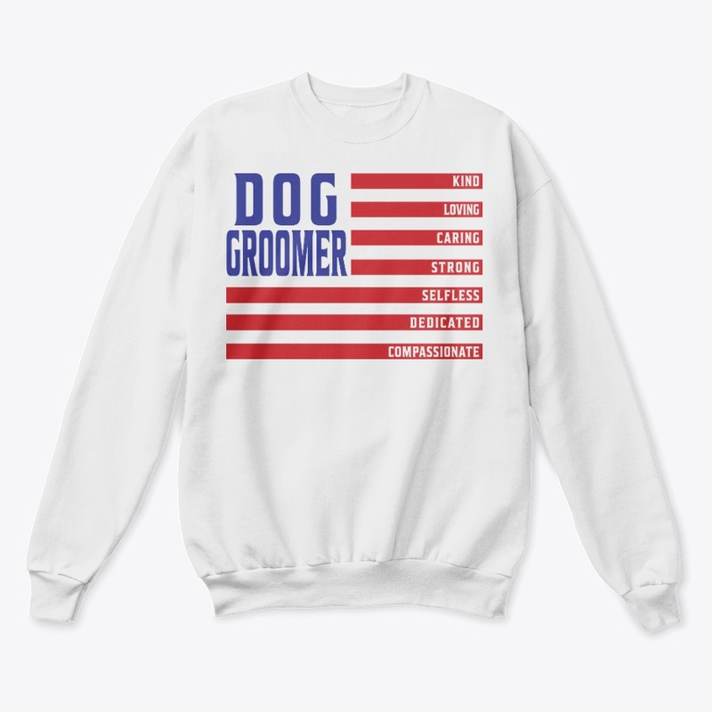 Dog Groomer Flag Hoodie 