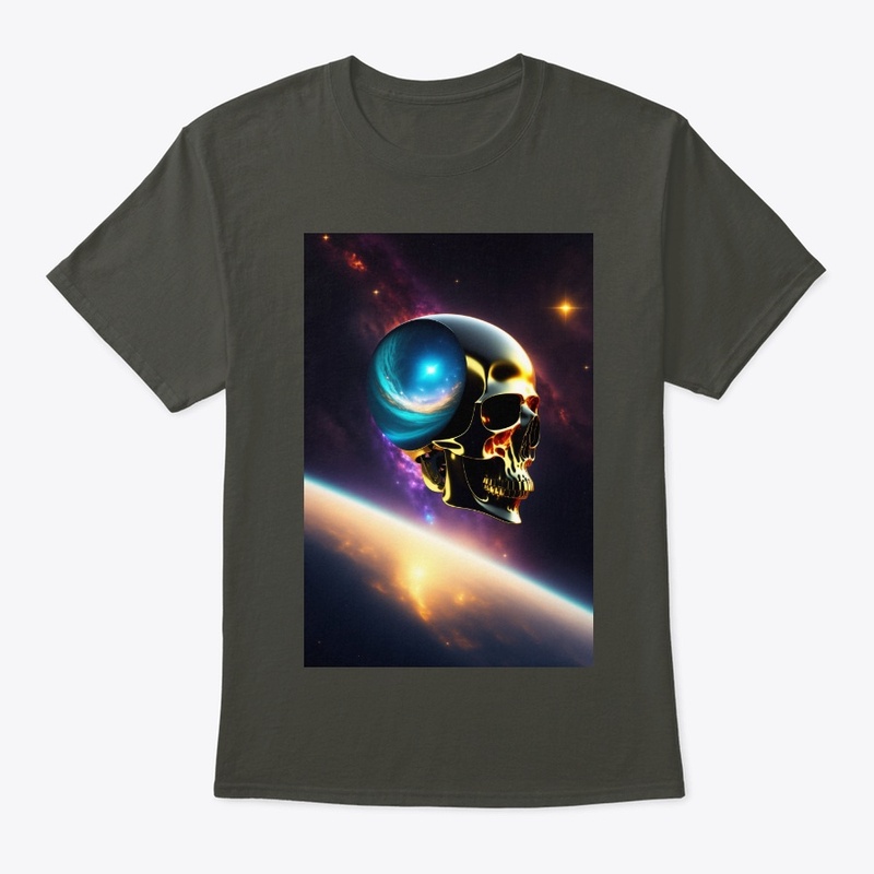 Skull in space