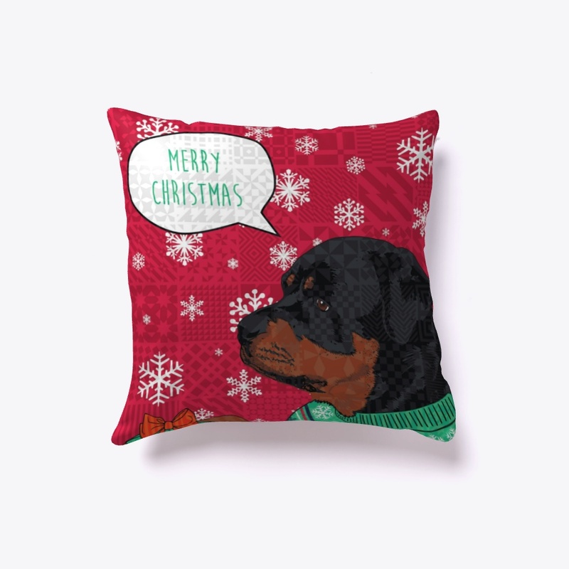 Rottweiler Merry Christmas 