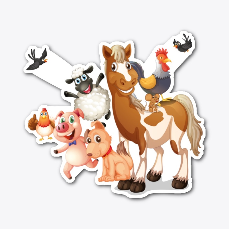 Cute farm animals