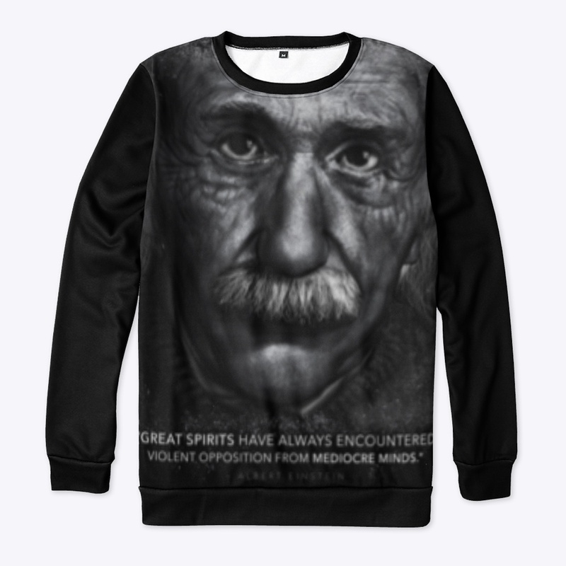 Albert Einstein "Mediocre Minds" Apparel