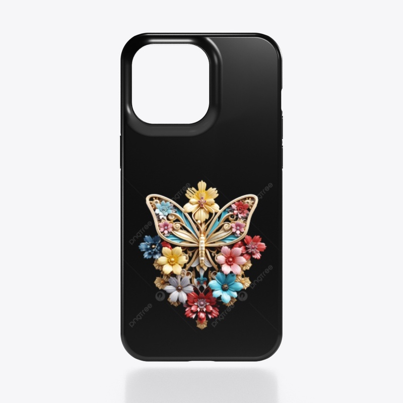 Butterfly design in jewellery work