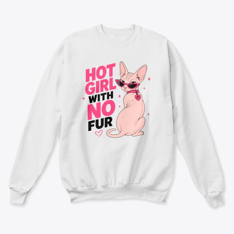Hot Girl With No Fur Sphynx Cat