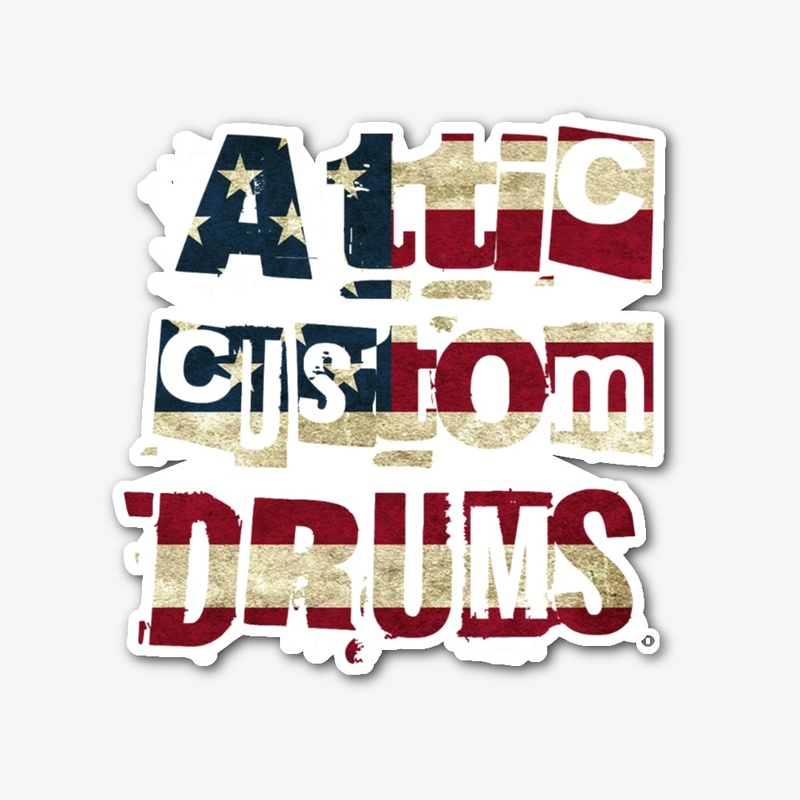 ACD - USA TEXT DIE CUT STICKER