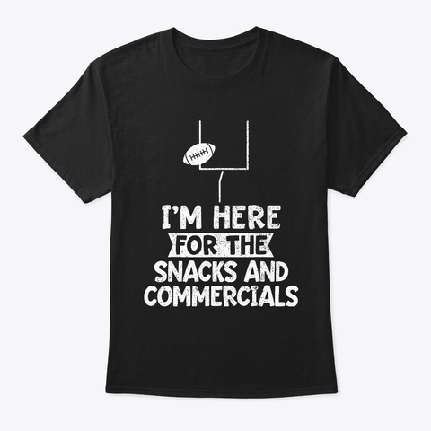 Snacks And Commercials T Shirt Official Black T-Shirt Front
