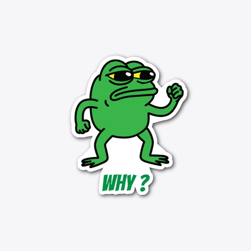 Green Frog Why Pose