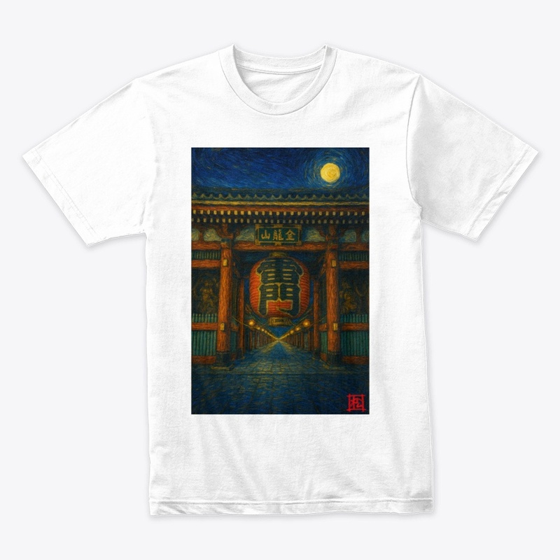 Sensoji Kaminari Mon - Van Gogh Style