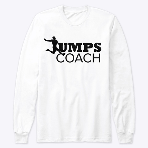 Jumps Coach Black Male Jumper Image White T-Shirt Front