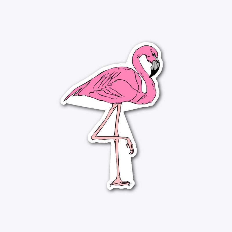 FLAMINGO DIE STICKER