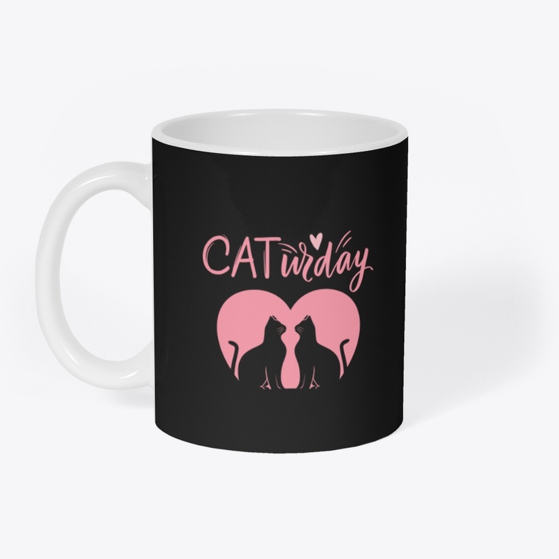 Pink Grey Illsutration Cats Lover Cute 