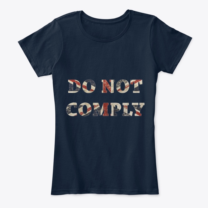 Do Not Comply Union Jack Flag Text
