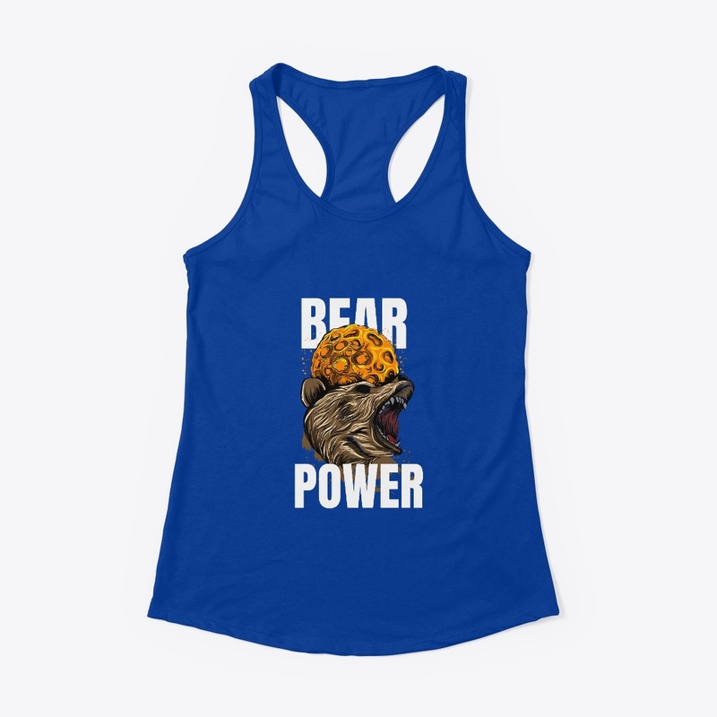 The bear power design for fashion