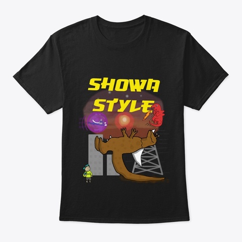 Showa Style T Shirt Toku Professor Merch Black Maglietta Front