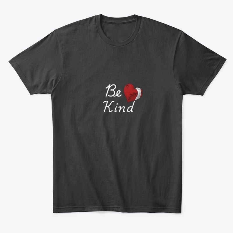 “Be Kind”cracks red heart