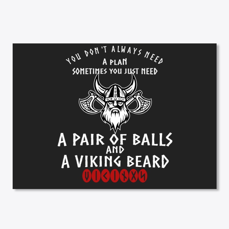 Funny Viking Quote Beard Warrior Gift
