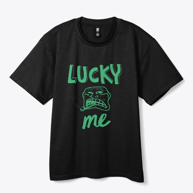 Lucky Me Smoking Face Funny Meme