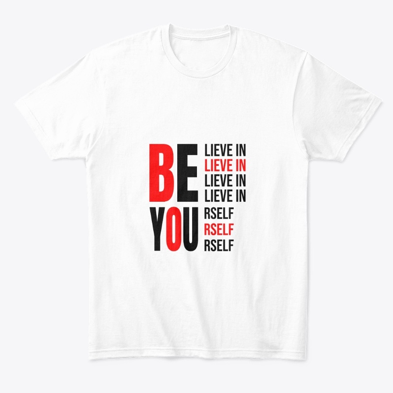 Modern typography t-shirt