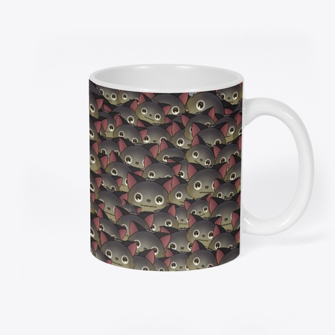 Thousand Stares Mug Medium Grey T-Shirt Back