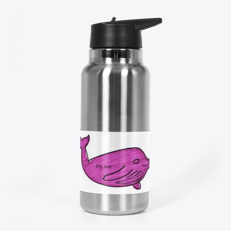 Div Jen 32oz Stainless Water Bottle